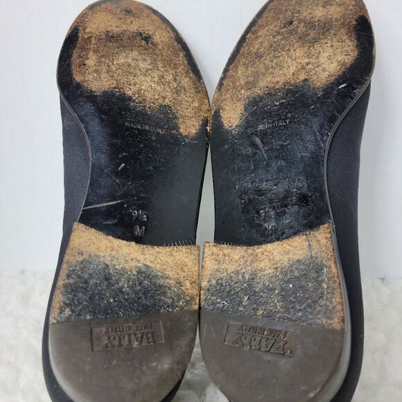 Vintage Bally  Plaza Mens Size 9.5 Smoking Dress Black Canvas Slipper Shoes - Picture 10 of 10